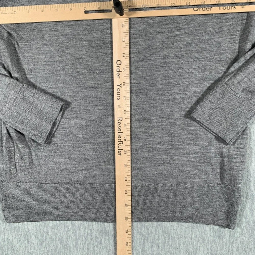 AllSaints Sweater Mens Extra‎ Large Gray 100% Merino Wool Crewneck Logo